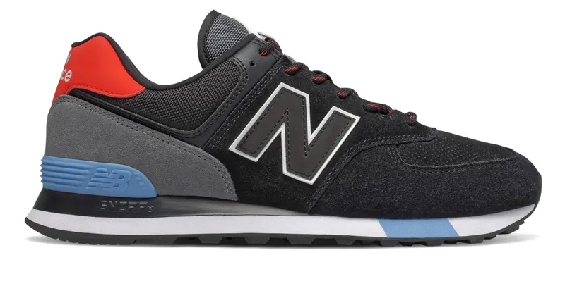 New Balance 574 Black Velocity Red Black/Velocity Red (ML574JHO)