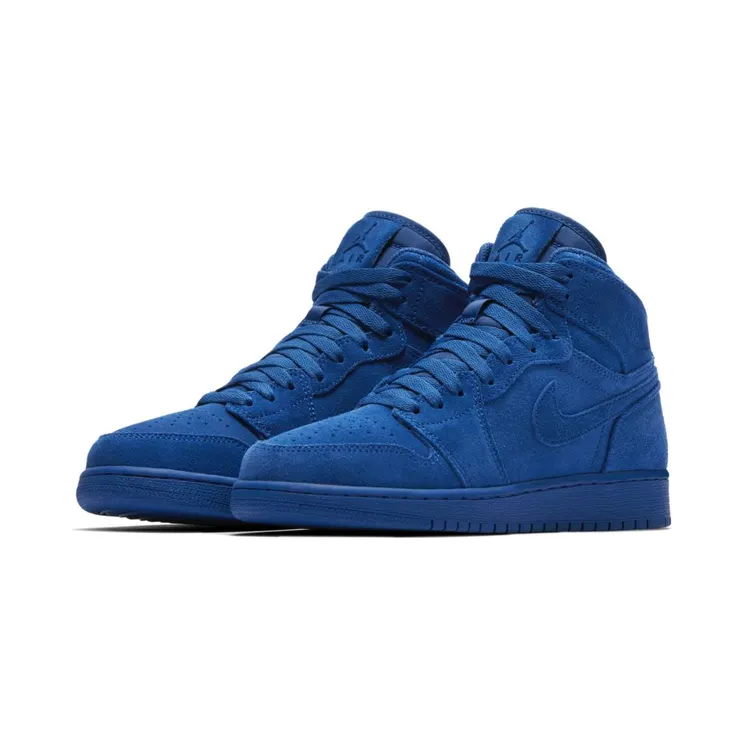 Air Jordan 1 Retro High GS ‘Blue Suede’ Team Royal/Team Royal (705300-404)