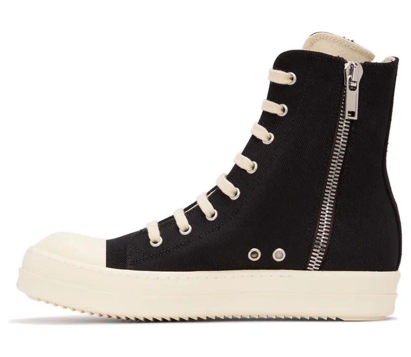 Rick Owens Drkshdw Black Cargo High Sneakers (DU01B7801 DM) (3)
