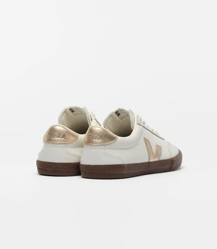 VEJA Volley with logo-patch – Beige (VO2021413W)