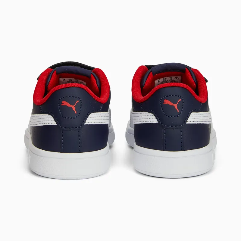 Puma Smash 3.0 Leather V White/Blue/Red (392033-04)