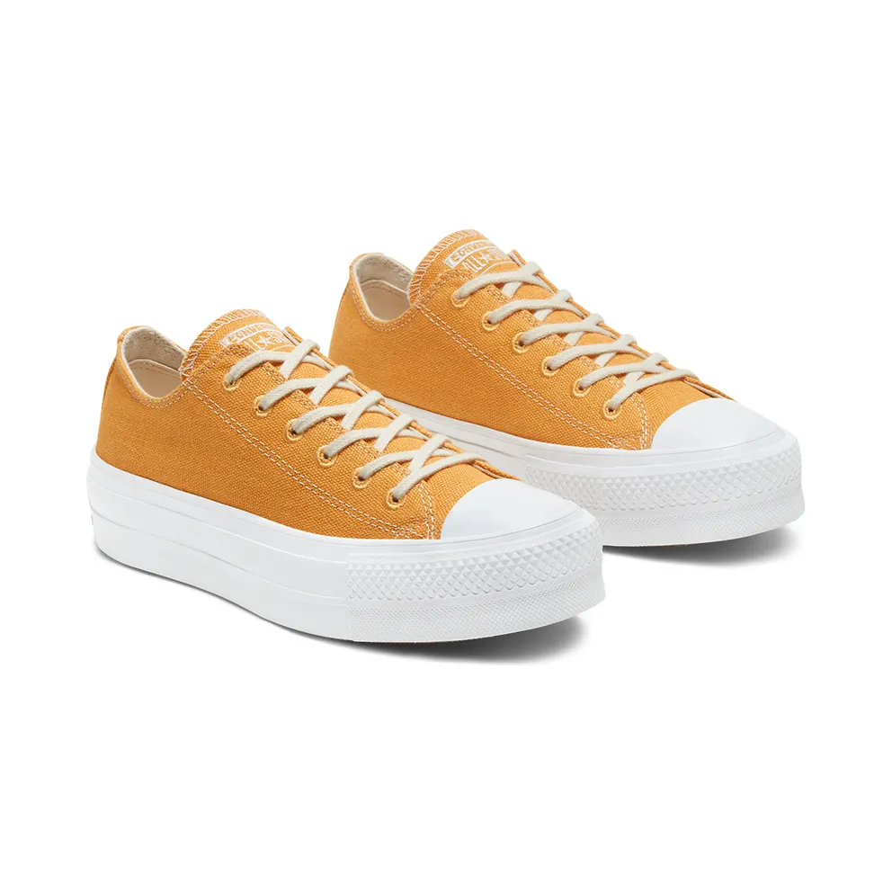 Converse Renew Cotton Chuck Taylor All Star Platform Low ‘Sunflower Gold’ Sunflower Gold/White/White (567104C)