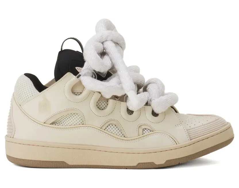 Lanvin Curb geperforeerde sneakers – Beige (FUSKDK12DRCOH25)