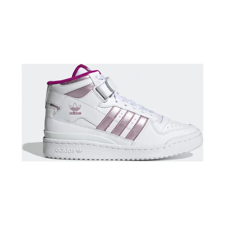 adidas Forum Mid Schuh Cloud White / Cloud White / Sonic Fuchsia (GX5054)