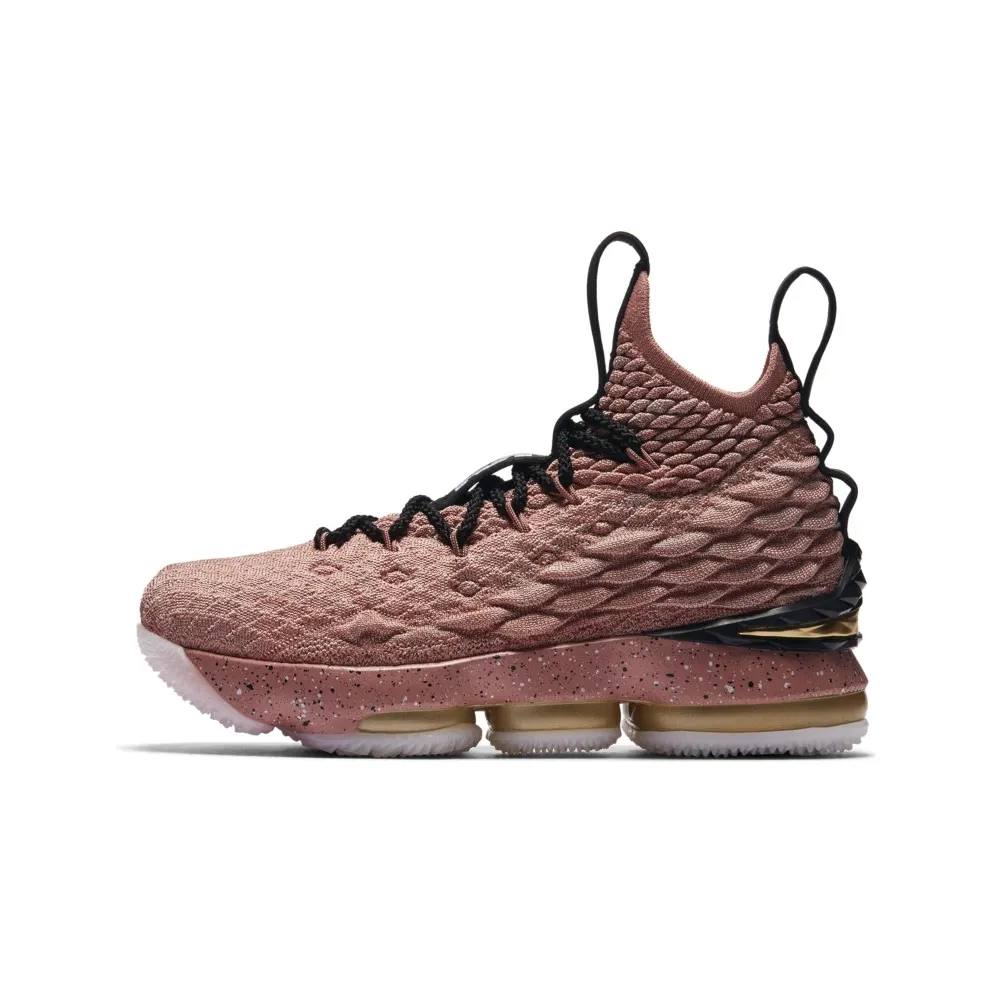 Nike LeBron 15 Rust Pink (GS) Rust Pink/Metallic Gold-Black (943762-600)