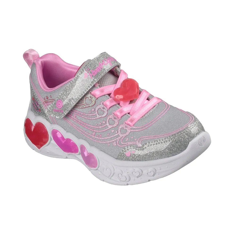 Skechers S-Lights: Enchanted Heart Lights Silver (303266CSMLT)