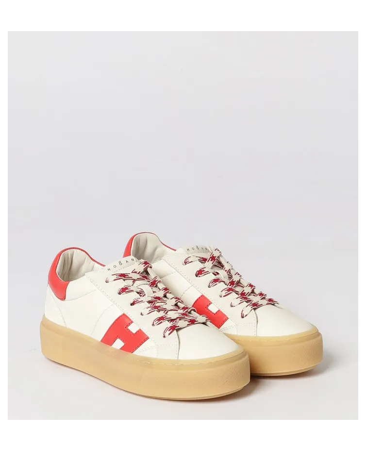 Hogan Crosswind Leather Sneakers Beige (HXW7050GB00V1N0RWB)