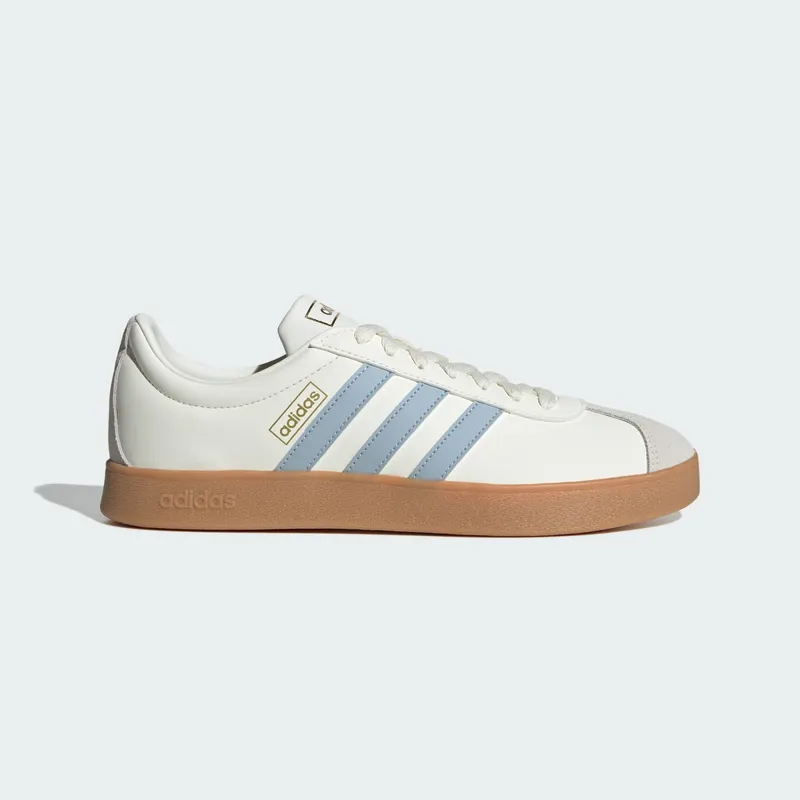adidas VL Court Classic Off White Wonder Blue Gold Metallic (JH5063)