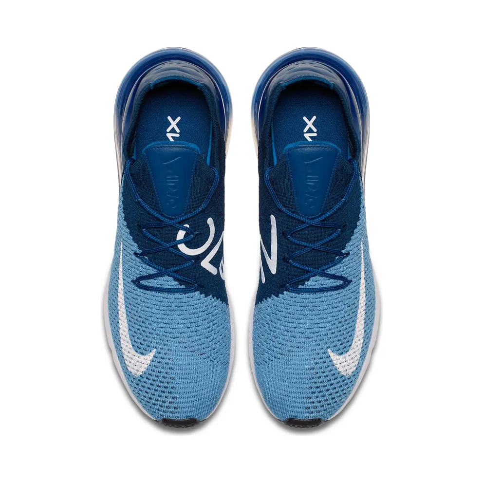 Nike Air Max 270 Flyknit Work Blue Work Blue/White-Brave Blue-Total Crimson (AO1023-400)