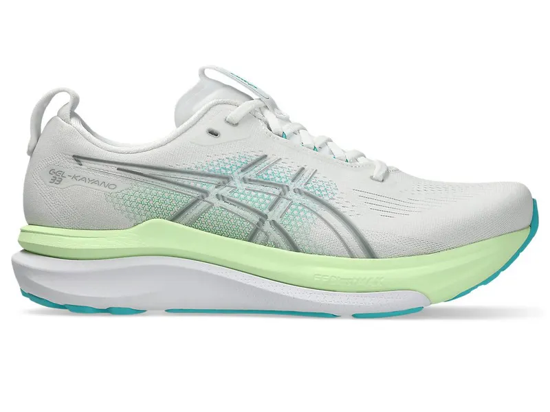 ASICS GEL-KAYANO 33 “White / Energy Aqua” (1011C167-100)