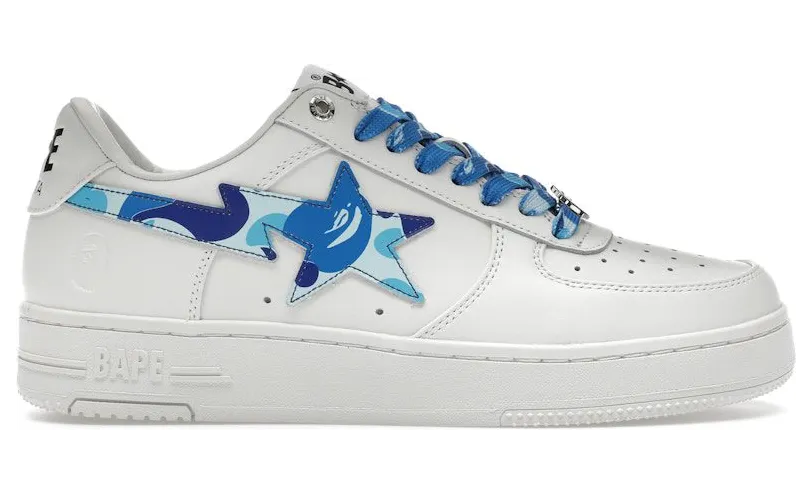 A Bathing Ape Bape Sta Low ABC Camo White Blue (2025) (1K70-191-335-BLU)