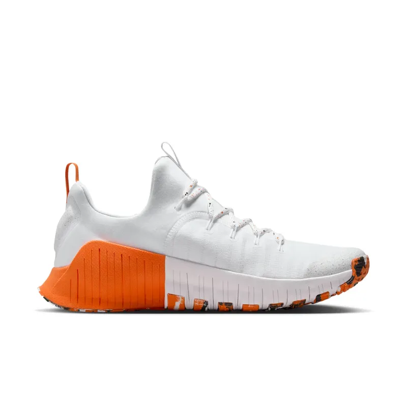 Nike Free Metcon 6 White Safety Orange Black (FJ7127-106)