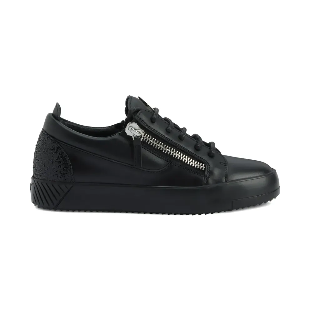 Giuseppe Zanotti Gail low-top with glitters and ritsdetail – Black (RW50018H01)