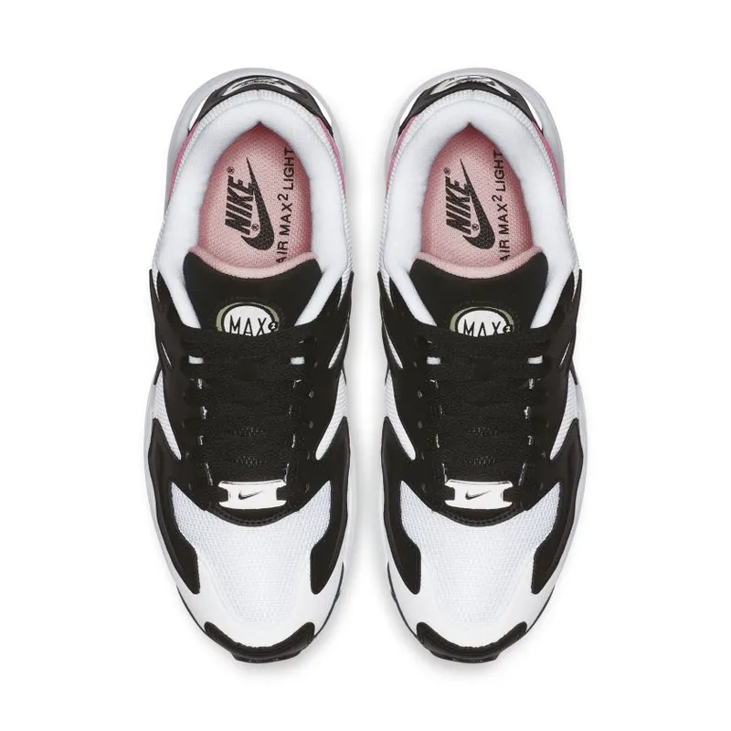 Nike Air Max2 Light White Bleached Coral Black (W) White/Bleached Coral-Black-Sail-Alligator (AO3195-101)