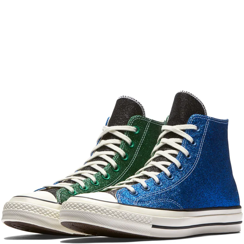 Converse Chuck Taylor All-Star 70s Hi JW Anderson Glitter Gutter Blue Green Blue/Green-Egret (160804C)