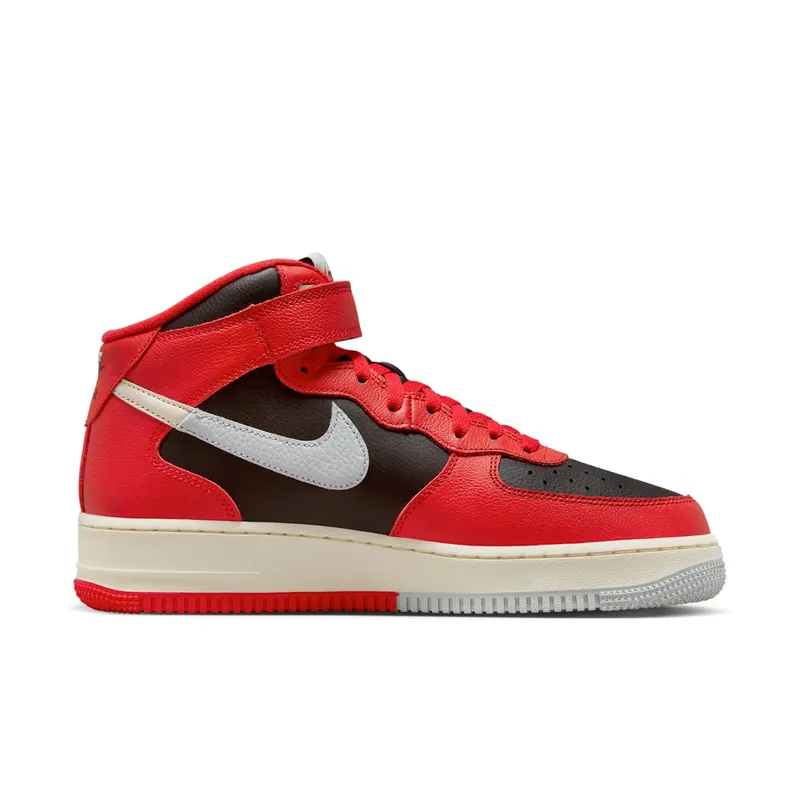 Nike Air Force 1 Mid LV8 Split Black Red (DZ2554-001)