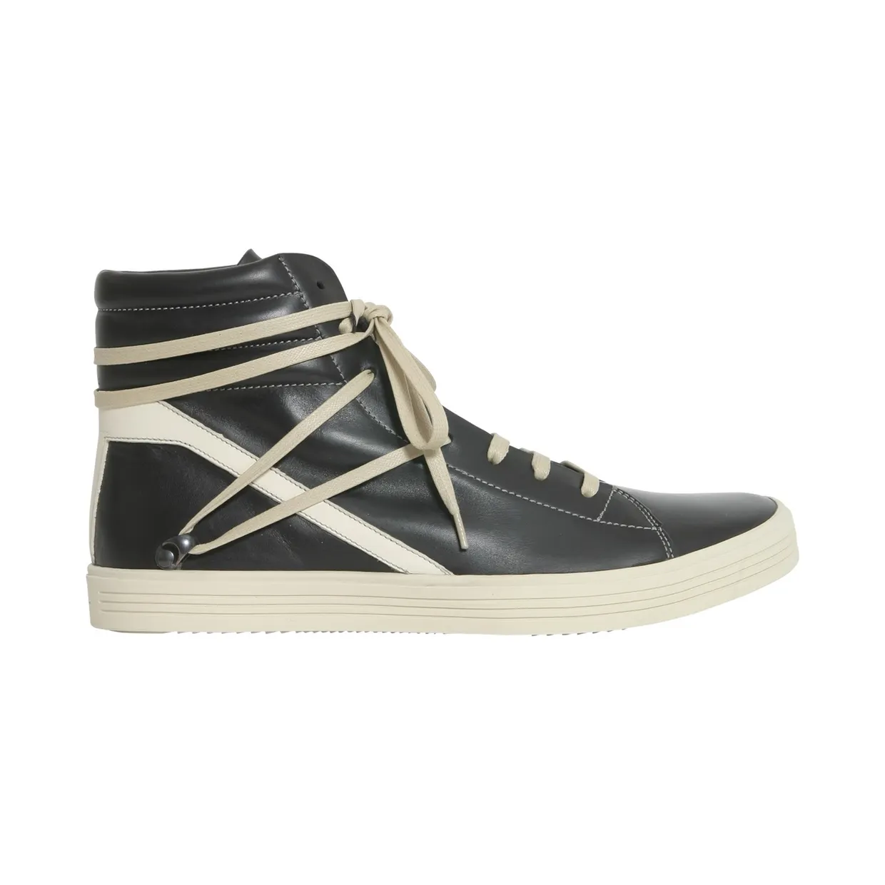 Rick Owens Geothrasher High Black Leather (RU18S5864)