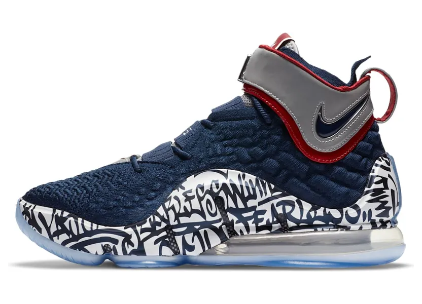 Nike LeBron 17 ‘LeBron 4 Cold Blue Graffiti’ (CT6047-400)