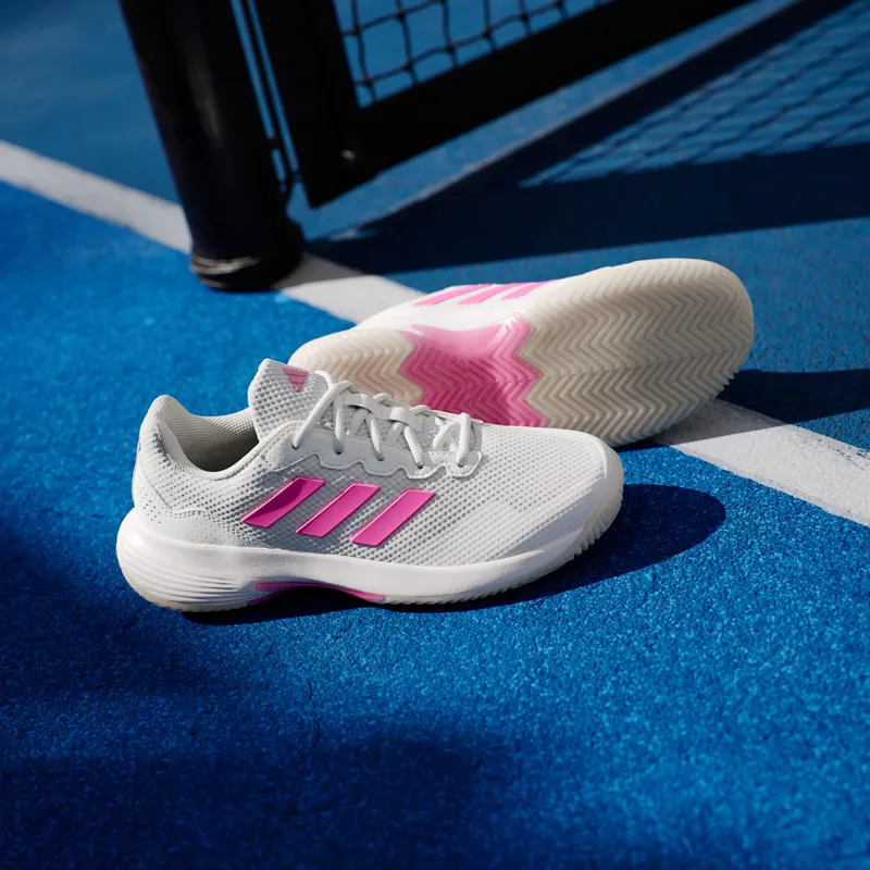 Adidas Gamecourt 2.0 Tennis Shoes Core White / Lucid Pink / Core Black (JP7723)