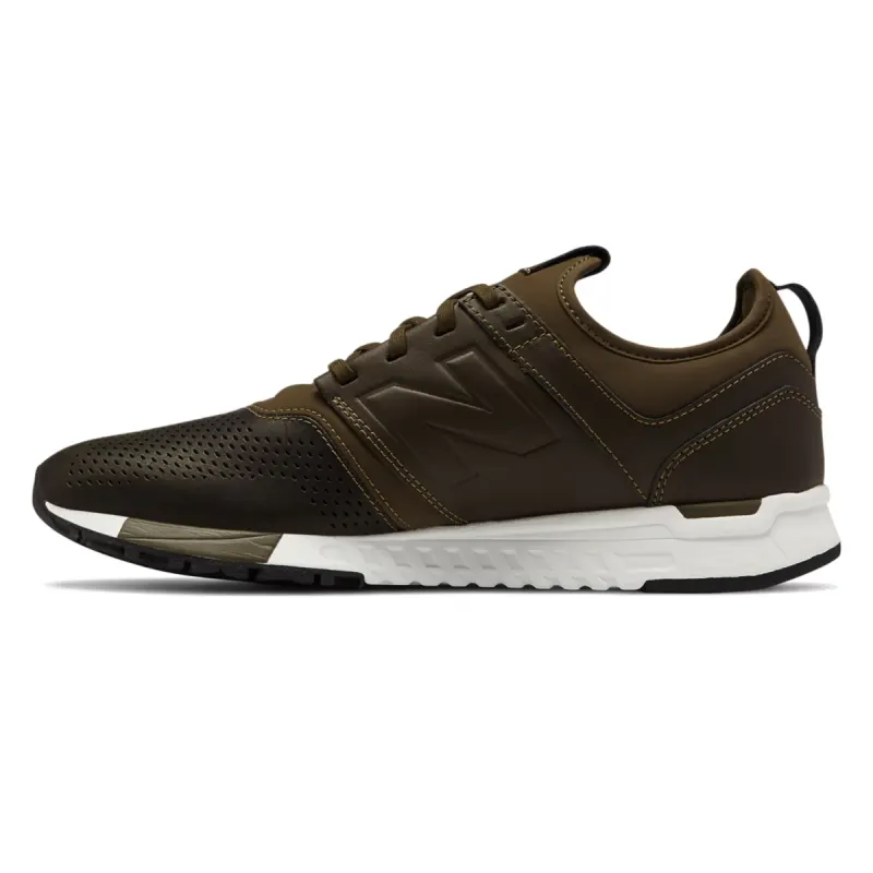 New Balance 247 Leather Olive Olive/White (MRL247NO)
