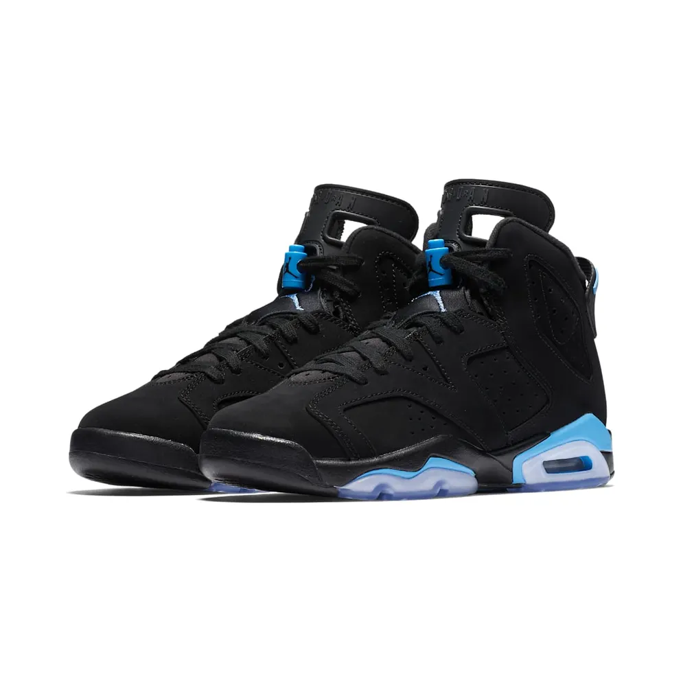 Jordan 6 Retro UNC (GS) Black/University Blue (384665-006)