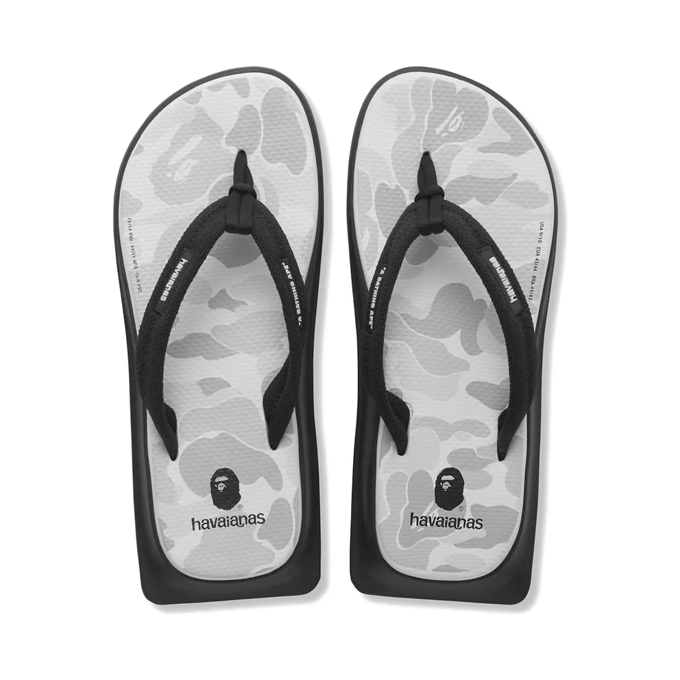A Bathing Ape Havaianas Tradi Zori White Camo (001FWH231951XWHT)
