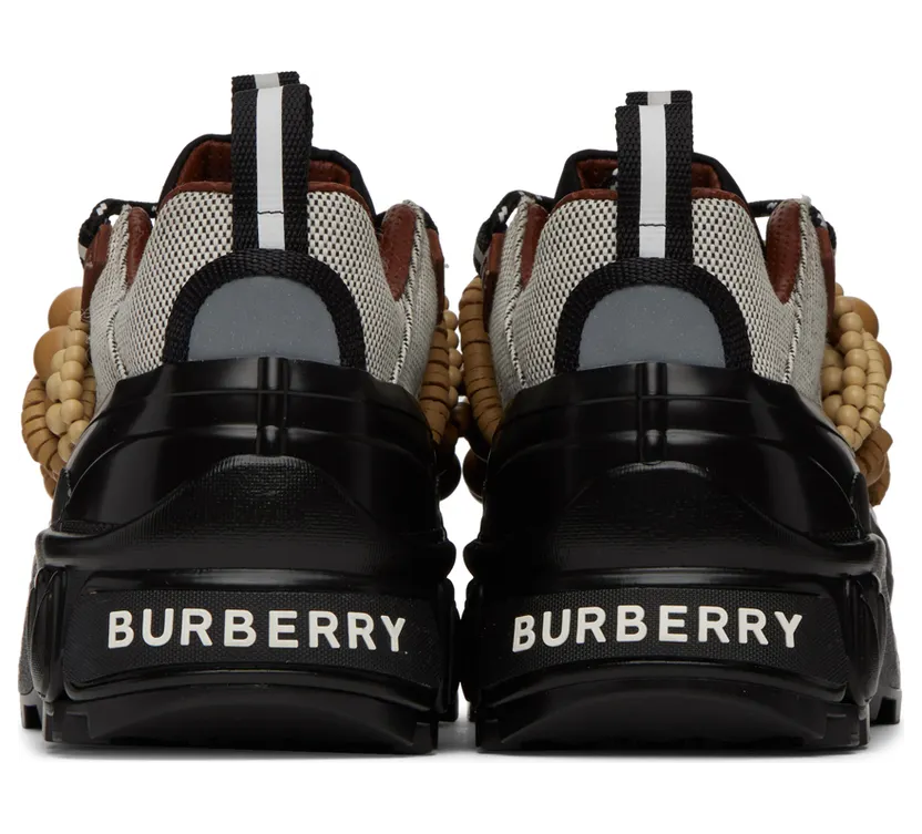 Burberry White & Black Arthur Sneakers (8057430) (2)