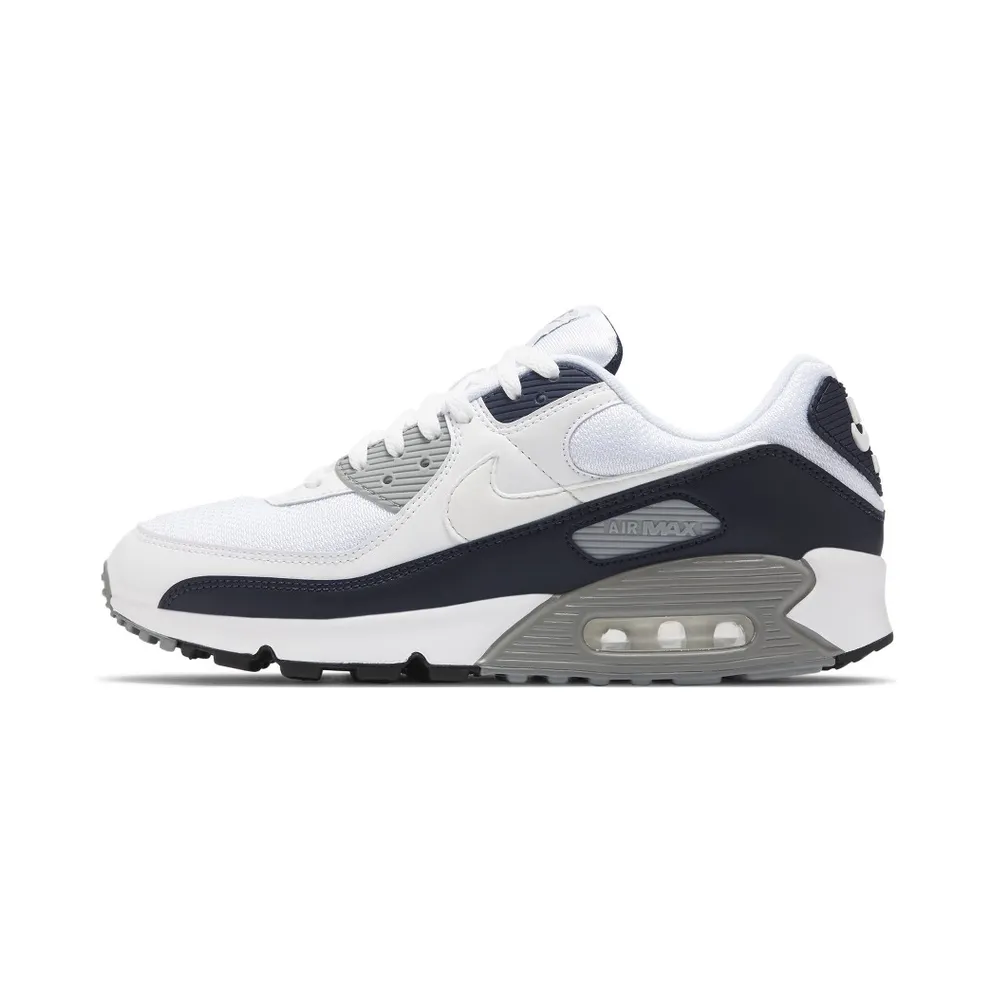 Nike Air Max 90 White Grey Obsidian White/Light Smoke Grey-Particle Grey-Obsidian (CT4352-100)