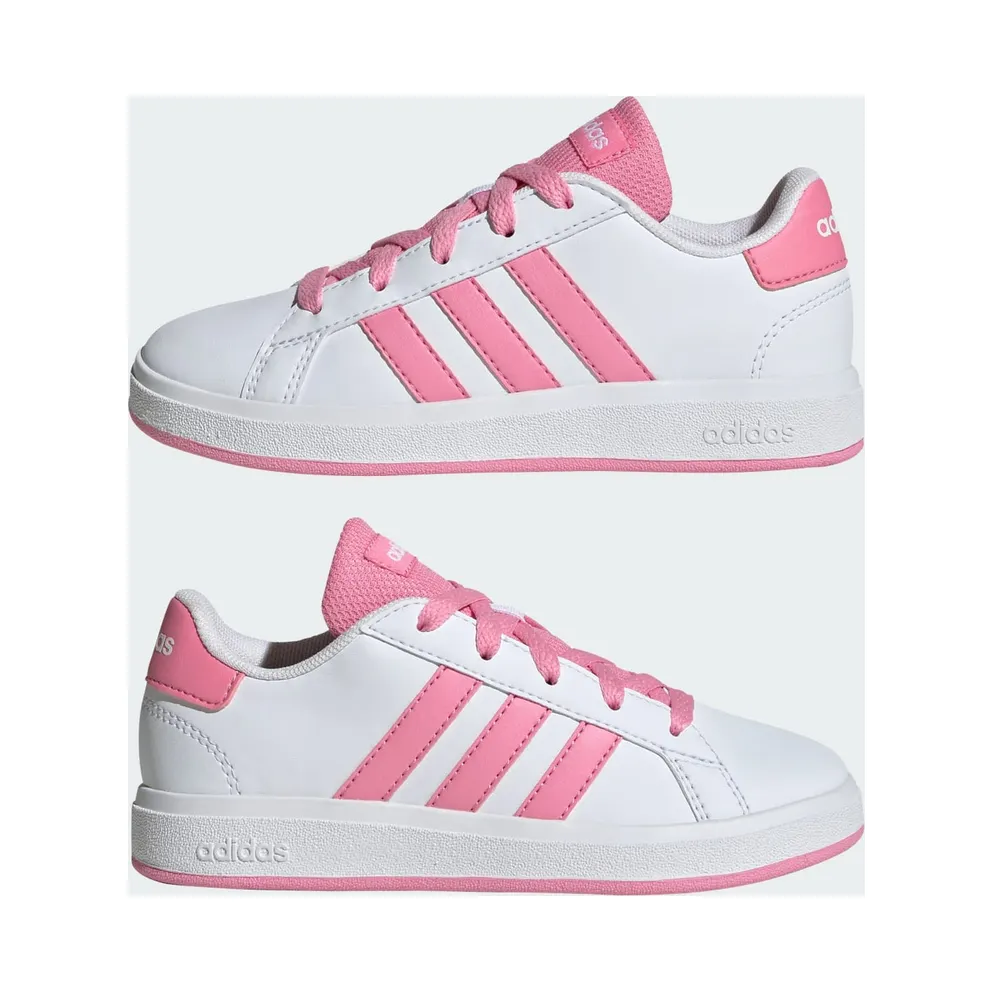 Adidas Grand Court Lifestyle Tennis Lace-Up Cloud White / Bliss Pink / Core Black (JS4345)