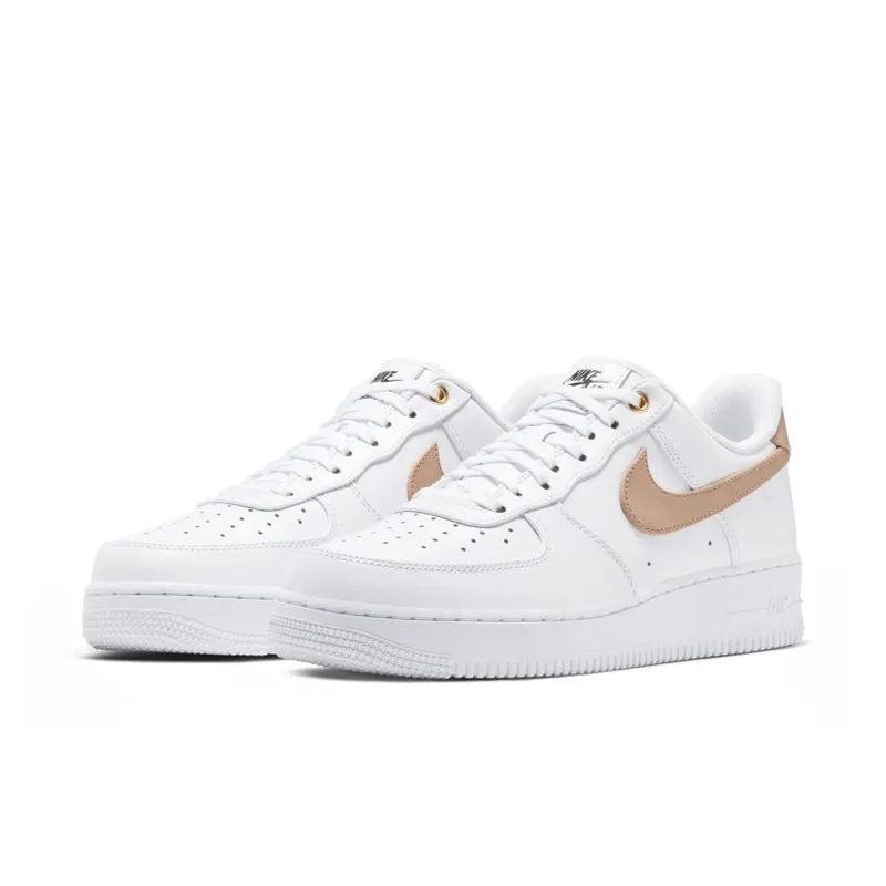 Nike Air Force 1 Low White Vachetta Tan White/Black-Metallic Gold-Vachetta Tan (CU6675-100)