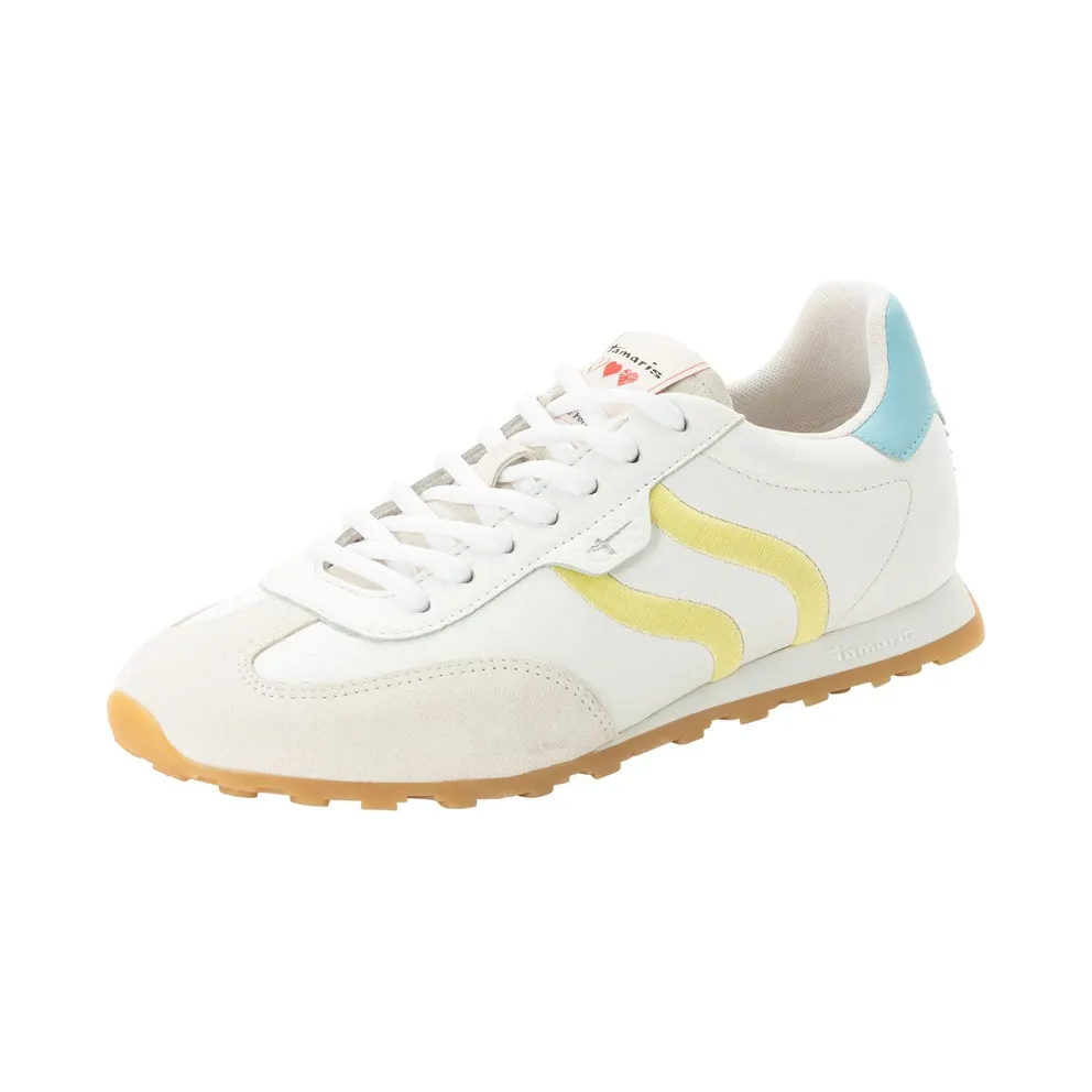 Tamaris sneaker Beige / Blue / Yellow / Red / White (1-23614-46-197)