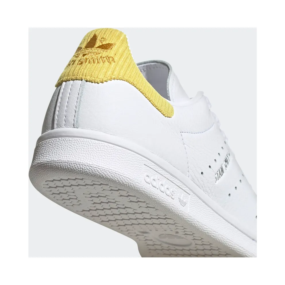 Adidas Stan Smith ‘White Corn Yellow’ Cloud White/Silver Metallic/Corn Yellow (H69023)