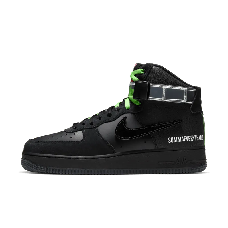 Nike Air Force 1 High All for 1 Lauren Halsey Summaeverythang Black/Black-Rage Green-Bright Crimson (CU3052-001)