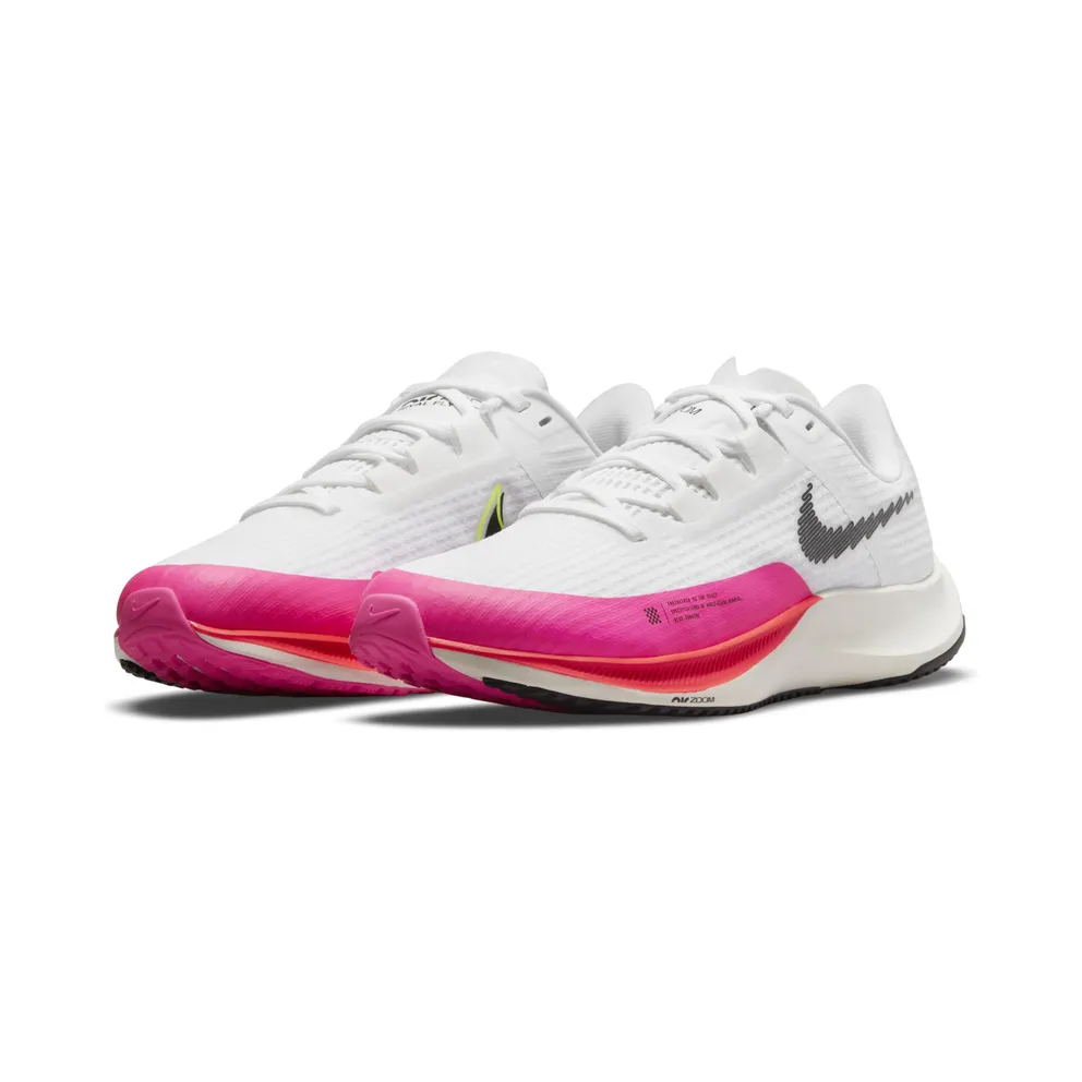 Nike Air Zoom Rival Fly 3 Racing Shoe (straat) “White / Volt / Pink Blast / Black” (DJ5427-100)