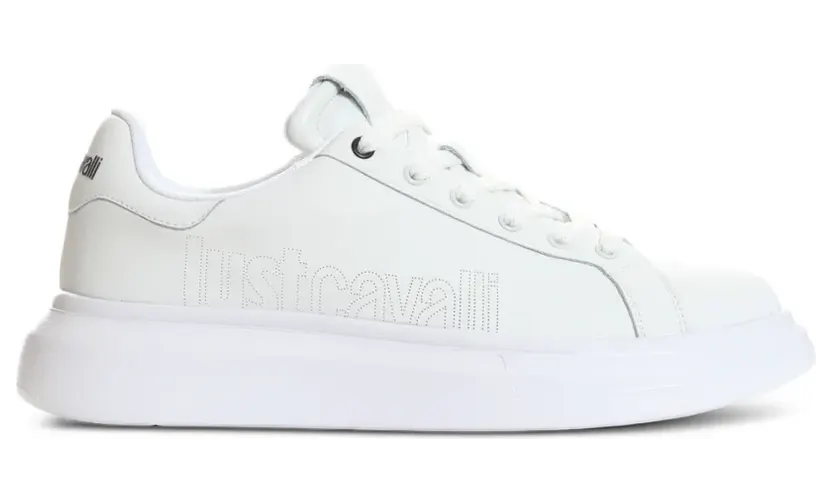 Just Cavalli Sneakers mit Plateausohle – Weiß (80QA3SBAZPC16)