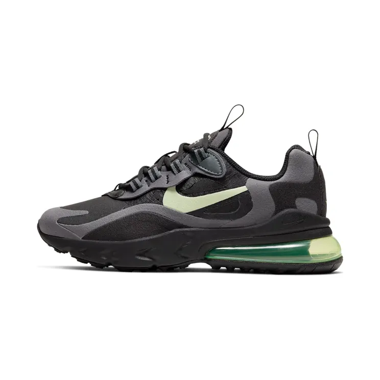 Air Max 270 React Black Barely Volt (GS) “Black / Dark Grey / Barely Volt” (BQ0103-008)