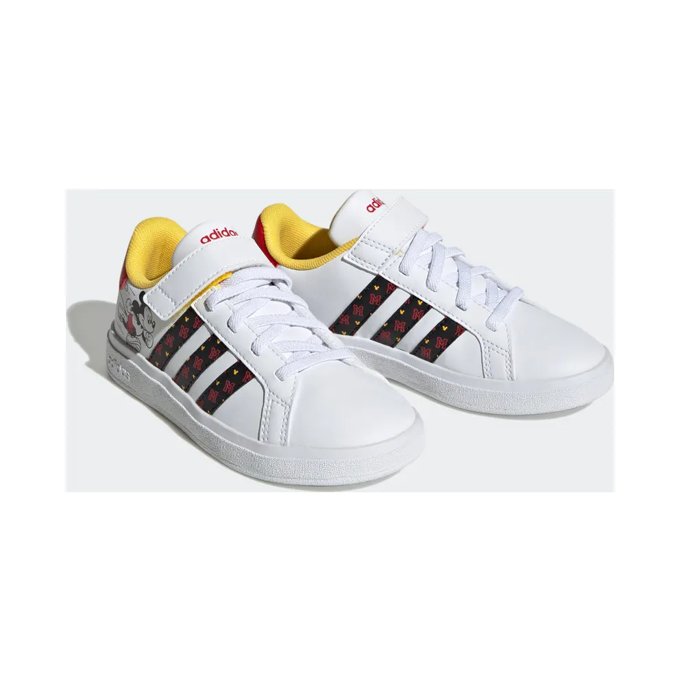 Adidas adidas x Disney Grand Court Mickey Lifestyle Court Hook-and-Loop Cloud White / Core Black / Better Scarlet (HP7760)