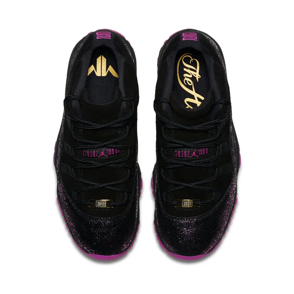 Jordan 11 Retro Low Think 16 Rook To Queen (W) Black/Fuchsia Black (AR5149-005)