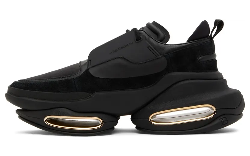 Balmain Black B-Bold Low-Top Sneakers (YM1VI277LSSE) (3)