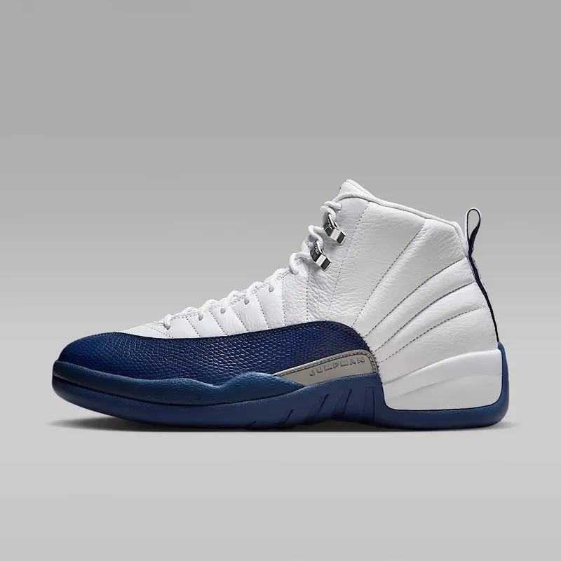 Air Jordan 12 French Blue (2025) “White / Metallic Silver / Varsity Red / French Blue” (CT8013-114)