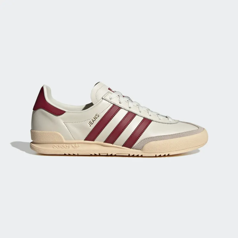 Adidas Jeans Chalk White / Sand Strata / Collegiate Burgundy (GY7437)