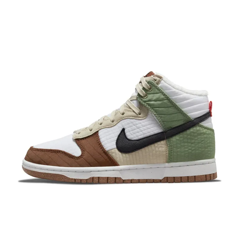 Nike Dunk High Toasty – “Summit White / Black / Oil Green / Rattan” (DN9909-100)