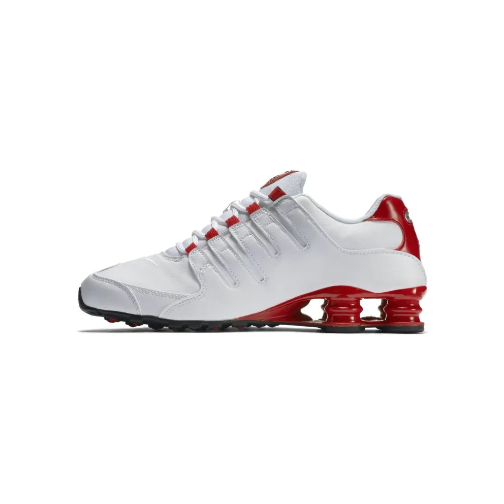 Nike Shox NZ White University Red White/Metallic Silver-University Red (378341-110)