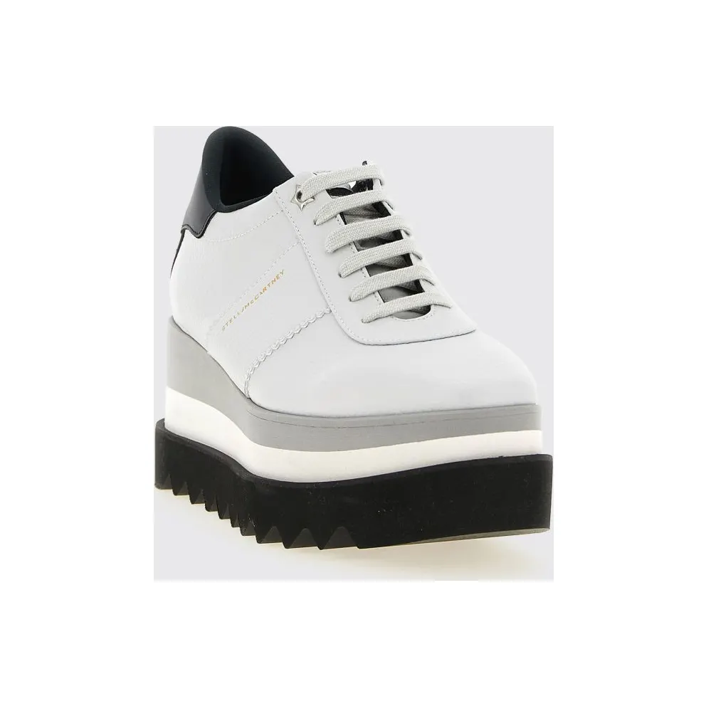 Stella McCartney Elyse Wedge Sneakers in Polyurethane Grey (810611E002881705)