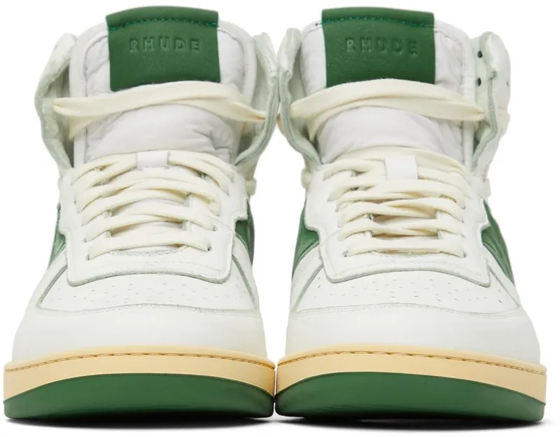 Rhude White & Green Rhecess Hi (RHFW21FO20040433)