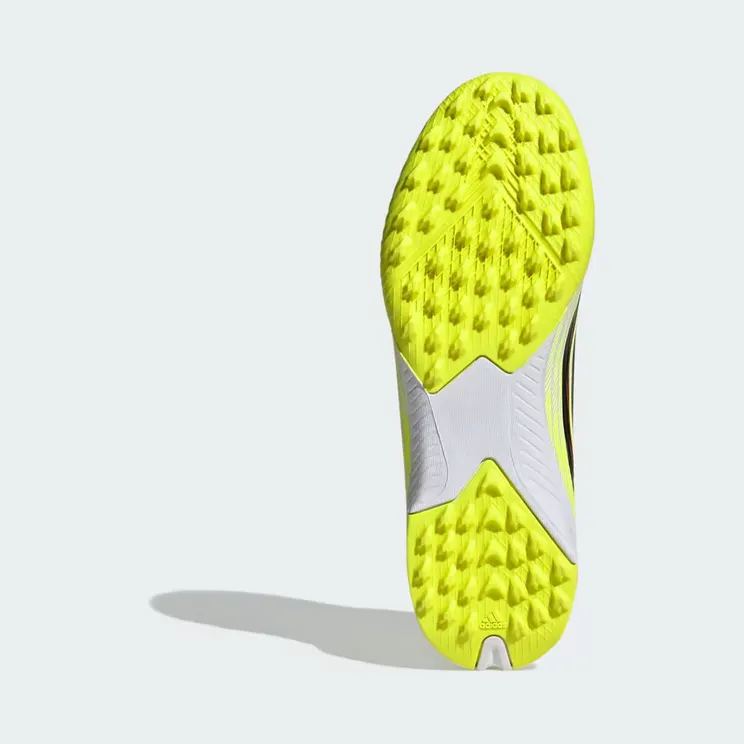 adidas F50 League Mid Cut Turf Football Shoes Kids “Team Solar Yellow 2 / Core Black / Lucid Red” (JR9029)