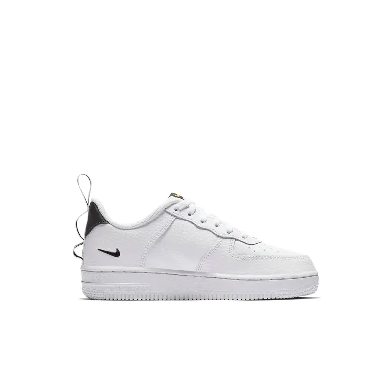 Nike Air Force 1 Low Utility White Black (PS) White/White-Black-Tour Yellow (AV4272-100)