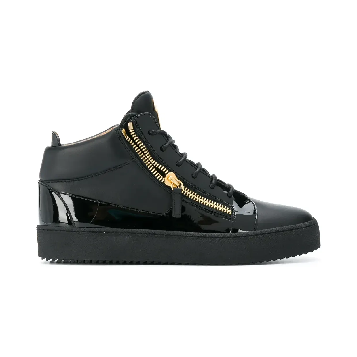 Giuseppe Zanotti Kriss leren mid-top “Black” (RU00011003)