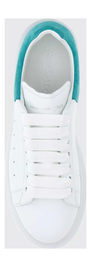 Mcqueen Oversize Sneakers in Calf Leather and Suede with Bicolor Chunky Sole White (553770WIAJV9399) (2)