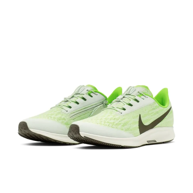 Nike Air Zoom Pegasus 36 FlyEase Phantom Phantom/Electric Green-Moon Particle-Ridgerock (BV0613-002)